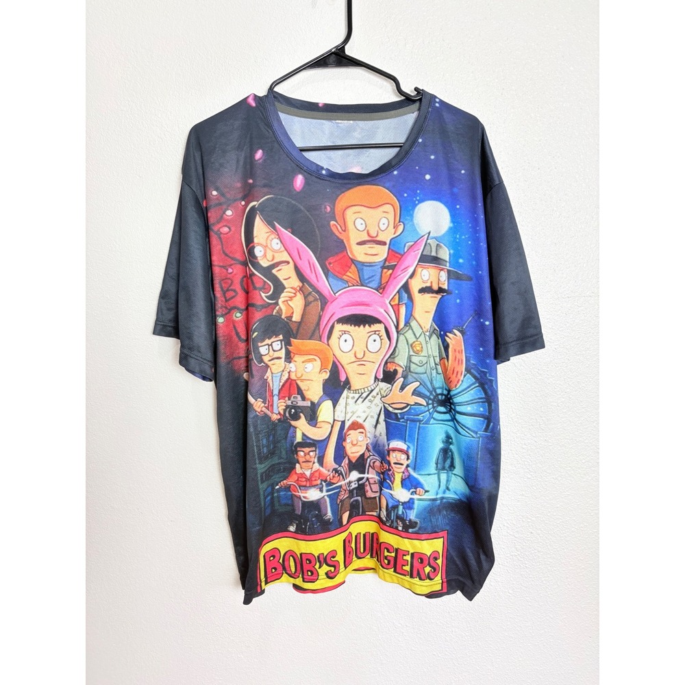 Stranger Things & Bob's Burgers Lightweight Performance Fabric T-Shirt Size XL